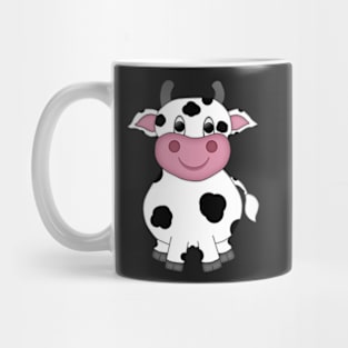 Cute Tiny Cartoon Cow Mug